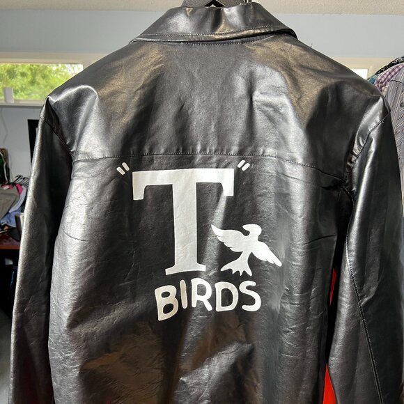 Grease Movie Faux Leather T-Bird's Jacket SZ 2XL - Picture 4 of 4